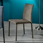 Designer fabric dining room chair made in Italy, Conny Viadurini