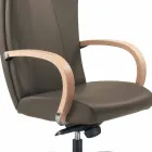 Directional chair in real cowhide type modern Amber flower Viadurini