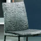 Upholstered and Upholstered Chair in Fabric Made in Italy 4 Pieces - Monnalisa Viadurini