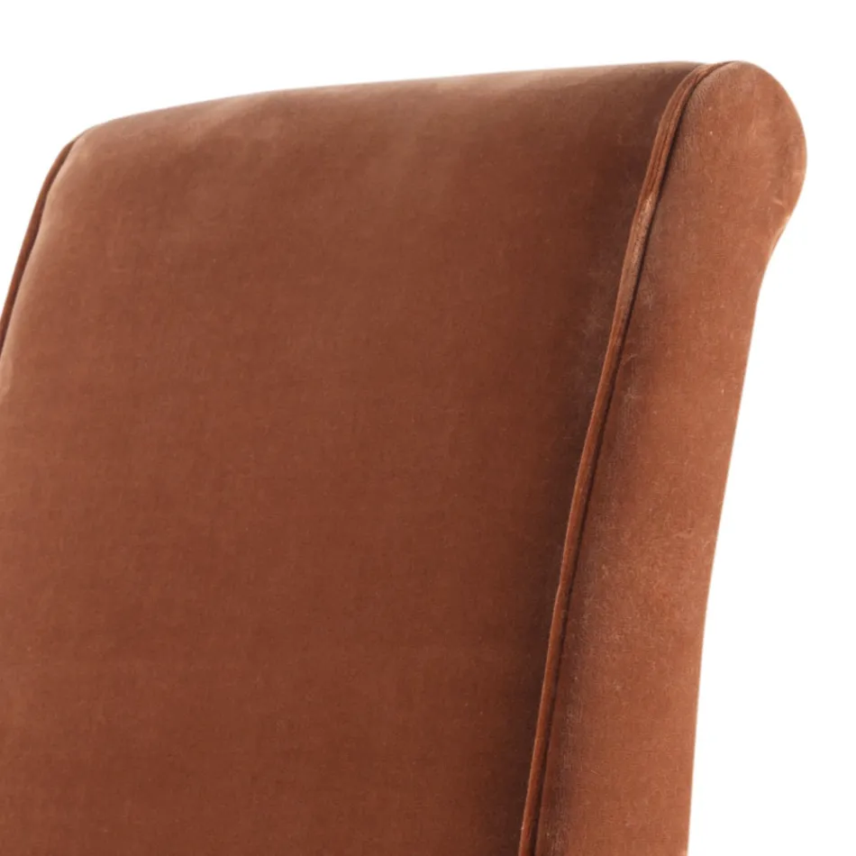 Upholstered solid wood living chair Grilli Zarafa made in Italy Viadurini