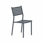 Stackable Outdoor Chair in Painted Metal Made in Italy, 8 Pieces - Lina Viadurini