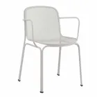 Stackable Outdoor Metal Chair Made in Italy, 4 Pieces - Verna Viadurini
