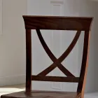 Solid Wood Chair Classic Design Crossed Backrest - Debussy Viadurini