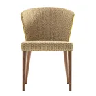 Modern upholstered solid wood chair Grilli York made in Italy,2 pieces Viadurini