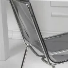 Chair in Transparent Plexiglass and Iron Made in Italy 2 Pieces - Charlotte Viadurini