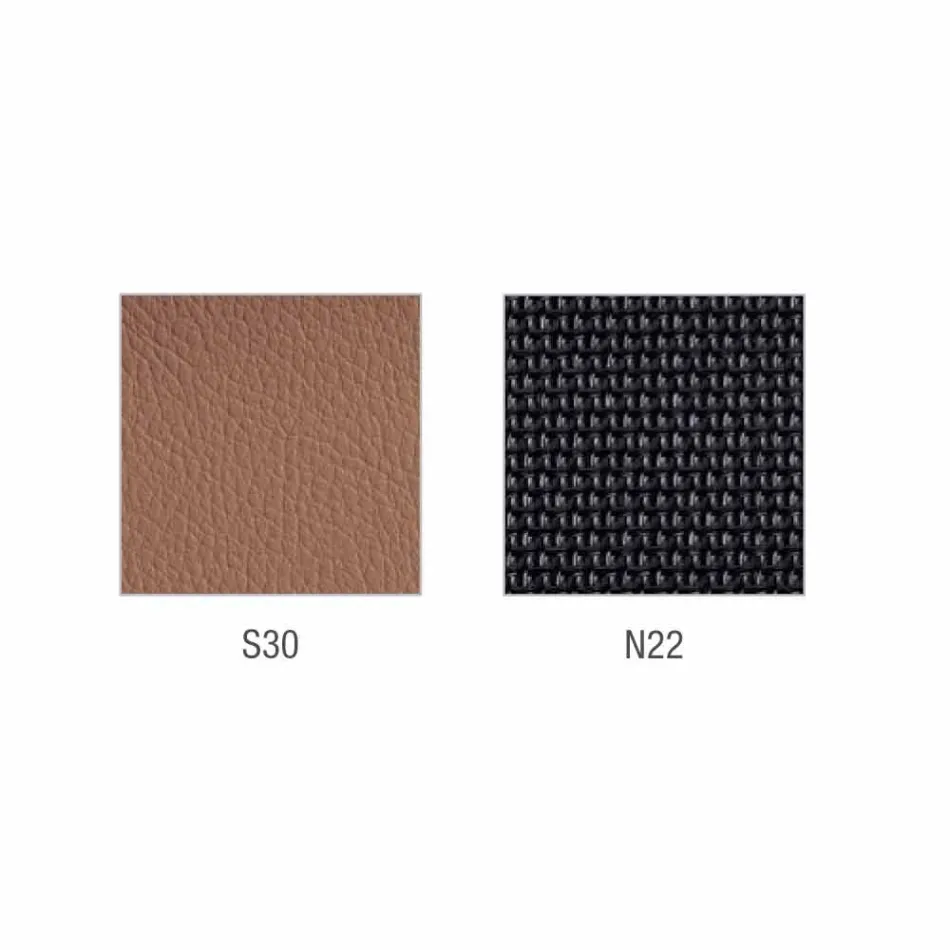 Mina semidirectional and operative leatherette chair made in Italy Viadurini