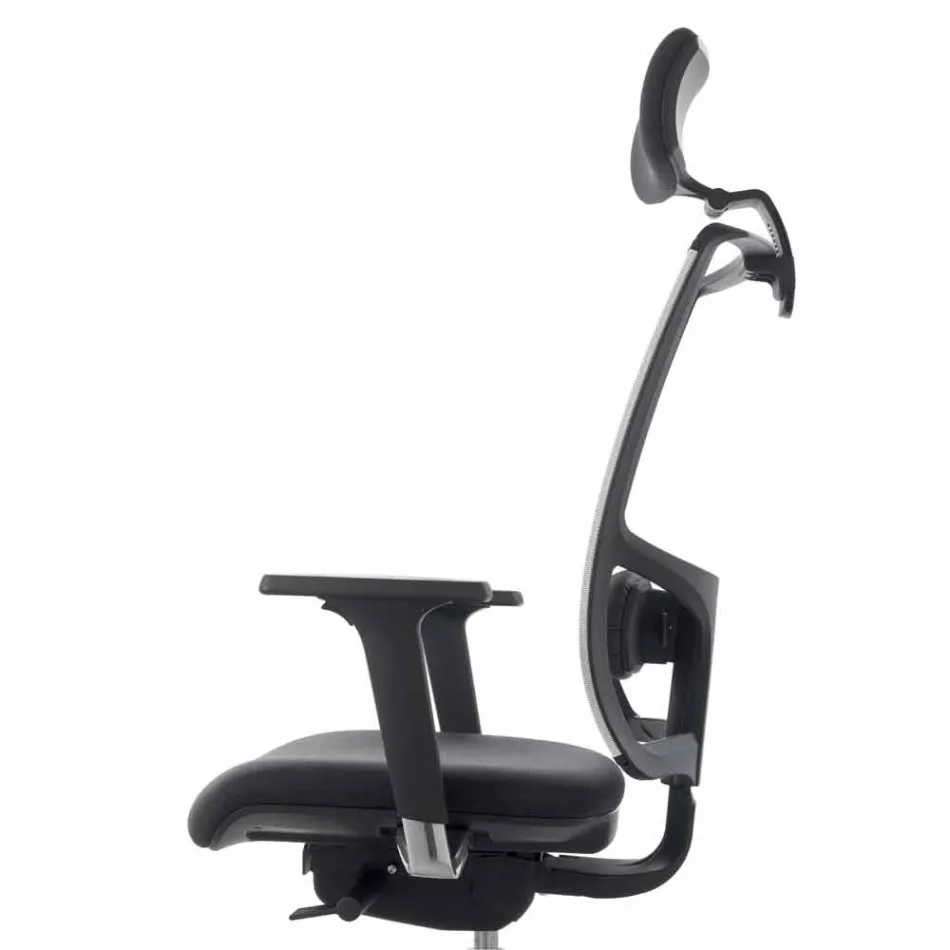 Mina semidirectional and operative leatherette chair made in Italy Viadurini