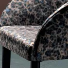 Fabric Chair with Steel Structure Made in Italy 4 Pieces - Tagata Viadurini