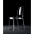 Indoor or Outdoor Stackable Chair in Transparent Polycarbonate - Planet Viadurini