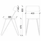 Handcrafted Dining Room Chair in Wood and Steel Made in Italy - Valencia Viadurini