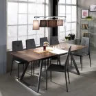 4 Piece Synthetic Leather Stackable Dining Room Chair - Siberia Viadurini