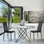 4-Piece Synthetic Leather Stackable Dining Room Chair - Siberia Viadurini