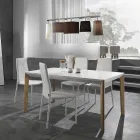 4-Piece Synthetic Leather Stackable Dining Room Chair - Siberia Viadurini