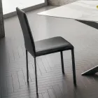 Faux Leather Dining Room Chair Made in Italy, 2 Pieces - Mawi Viadurini