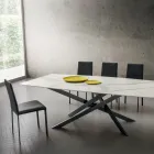 Faux Leather Dining Chair Made in Italy, 2 Pieces - Mawi Viadurini