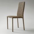 Dining Room Chair Covered in Ecoleather Made in Italy, 2 Pieces - Belgian