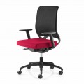 Swivel Ergonomic Design Office Chair with Armrests and Wheels - Meliva