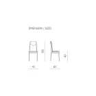 2 Piece Upholstered Hammered Faux Leather Dining Room Chair - Robocop Viadurini