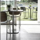 Dining Room Chair in Wood and Metal Made in Italy 2 Pieces - Saffia Viadurini