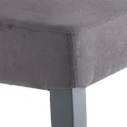 Dining Room Chair in Microfiber and Wood Made in Italy 2 Pieces - Simonella Viadurini