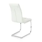 Dining Room Chair in Synthetic Leather and Chromed Metal 4 Pieces - Molise Viadurini