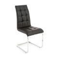 Dining Room Chair in Synthetic Leather and Chromed Metal 4 Pieces - Molise