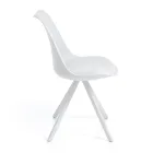 Dining Room Chair in Synthetic Leather and Polypropylene 4 Pieces - Shakira Viadurini