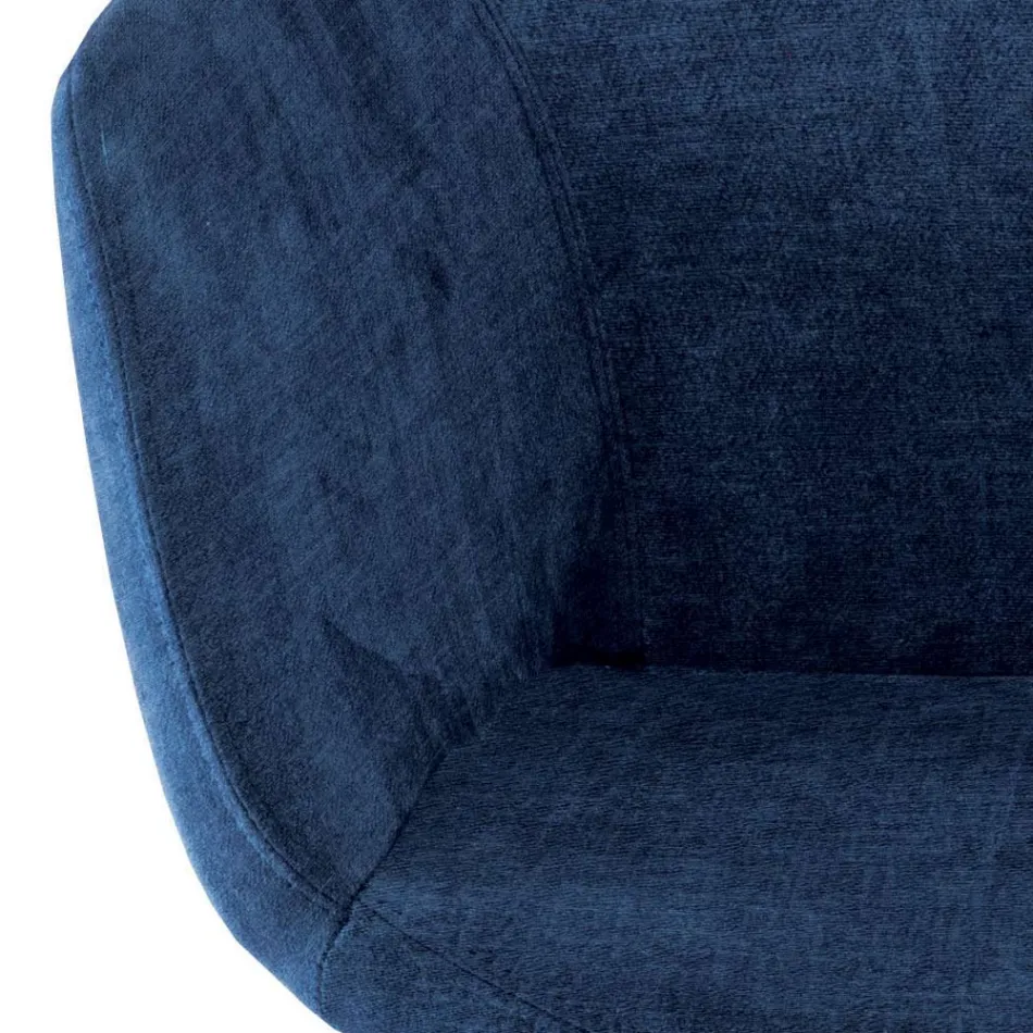 Dining Room Chair in Fabric and Wood Made in Italy 4 Pieces - Bardella Viadurini