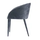 Dining Room Chair Upholstered in Fabric Made in Italy 4 Pieces - Tagata Viadurini