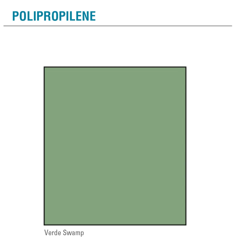 Living Room Chair in Wood and Polypropylene Made in Italy, 4 Pieces - Marbella Viadurini