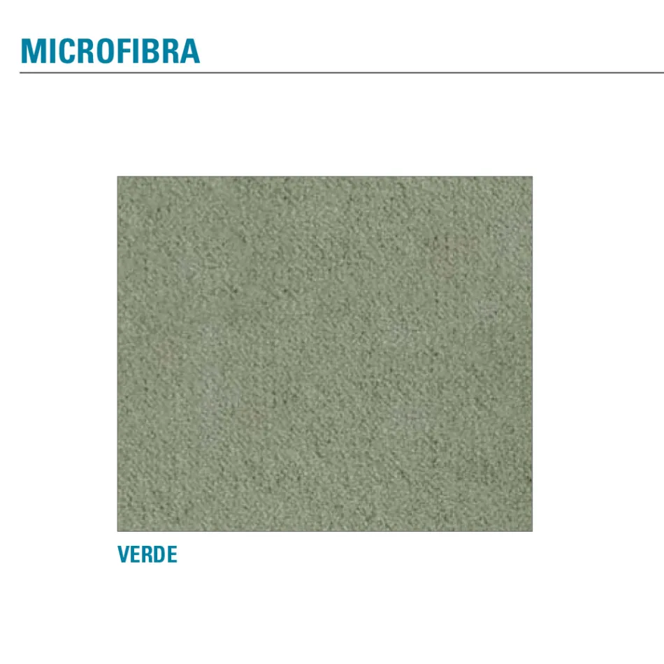 Metal Living Room Chair and Microfiber Seat Made in Italy, 2 Pieces - Fabiola Viadurini