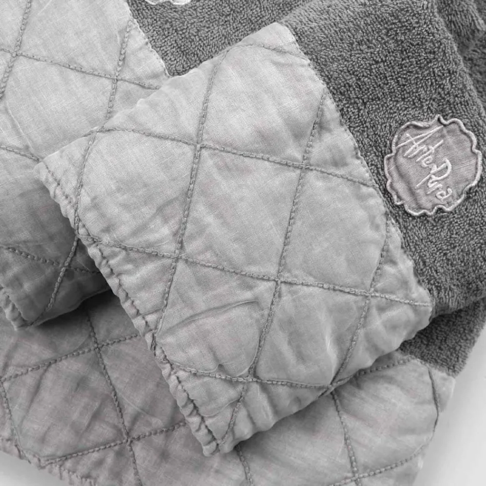 Service of face and guest towels and terry towel with luxury decoration - Hassim Viadurini