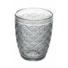 Decorated Colored Glass Water Glasses Service 12 Pieces - Stilotto Viadurini