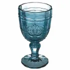 Colored Wine Goblet Set in Glass and Oriental Style Decoration 12 Pieces - Screw Viadurini