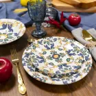 Colored Wine Goblet Set in Glass and Oriental Style Decoration 12 Pieces - Screw Viadurini