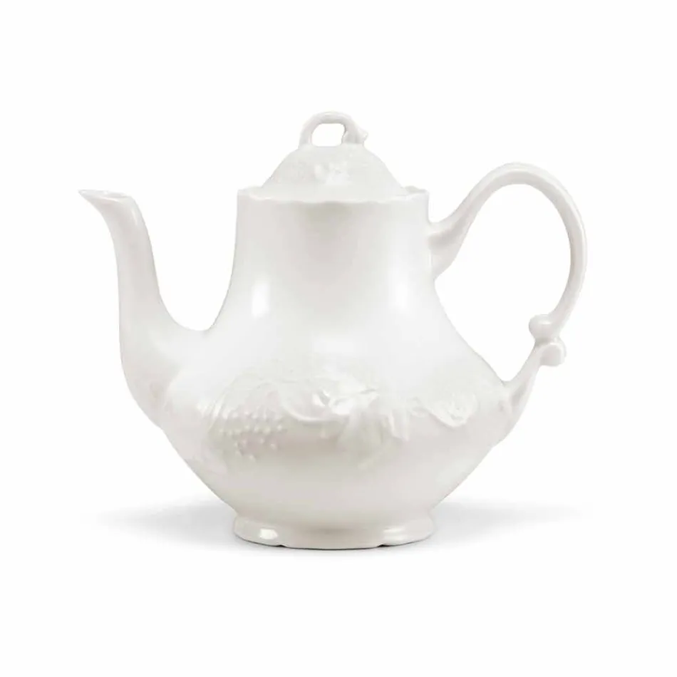 Complete Breakfast Service 22 Pieces in White Porcelain - Gimignano Viadurini