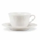 Complete Breakfast Service 22 Pieces in White Porcelain - Gimignano Viadurini