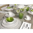 Complete Breakfast Service 22 Pieces in White Porcelain - Gimignano Viadurini