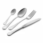 Complete Set of Luxury Design Stainless Steel Cutlery 24 Pieces - Boss Viadurini