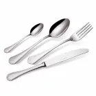 Complete Set of Luxury Design Stainless Steel Cutlery 24 Pieces - Boss Viadurini