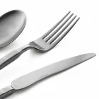Complete Steel Cutlery Set 24 Pieces Design Made in Italy - Tricky Viadurini