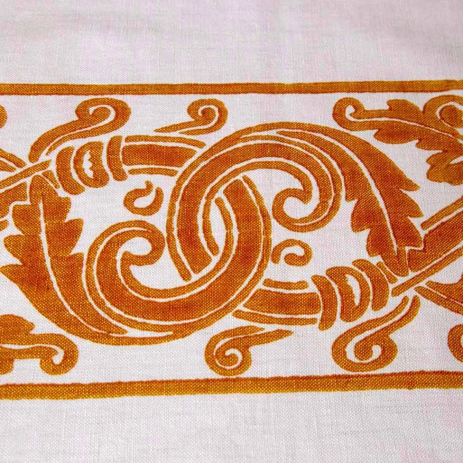 Linen Breakfast Service with Hand Crafted Single Piece - Brands Viadurini