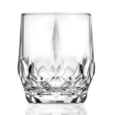 12 Pieces Ecological Crystal Whiskey Glasses Service - Bromeo Viadurini