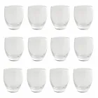 Transparent Blown Glass Glasses Set 12 Pieces - Guerrero Viadurini