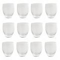 Transparent Blown Glass Glasses Set 12 Pieces - Guerrero