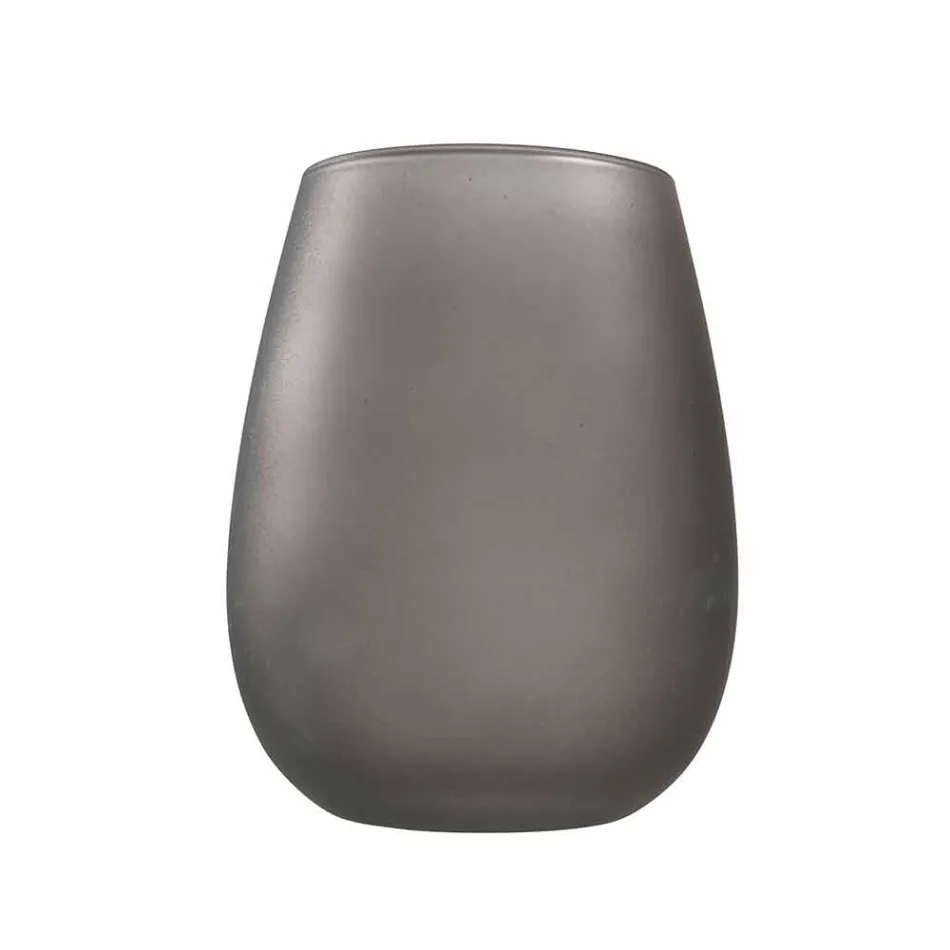 Modern Colored Glass Water Glasses Set, 12 Pieces - Rim Viadurini