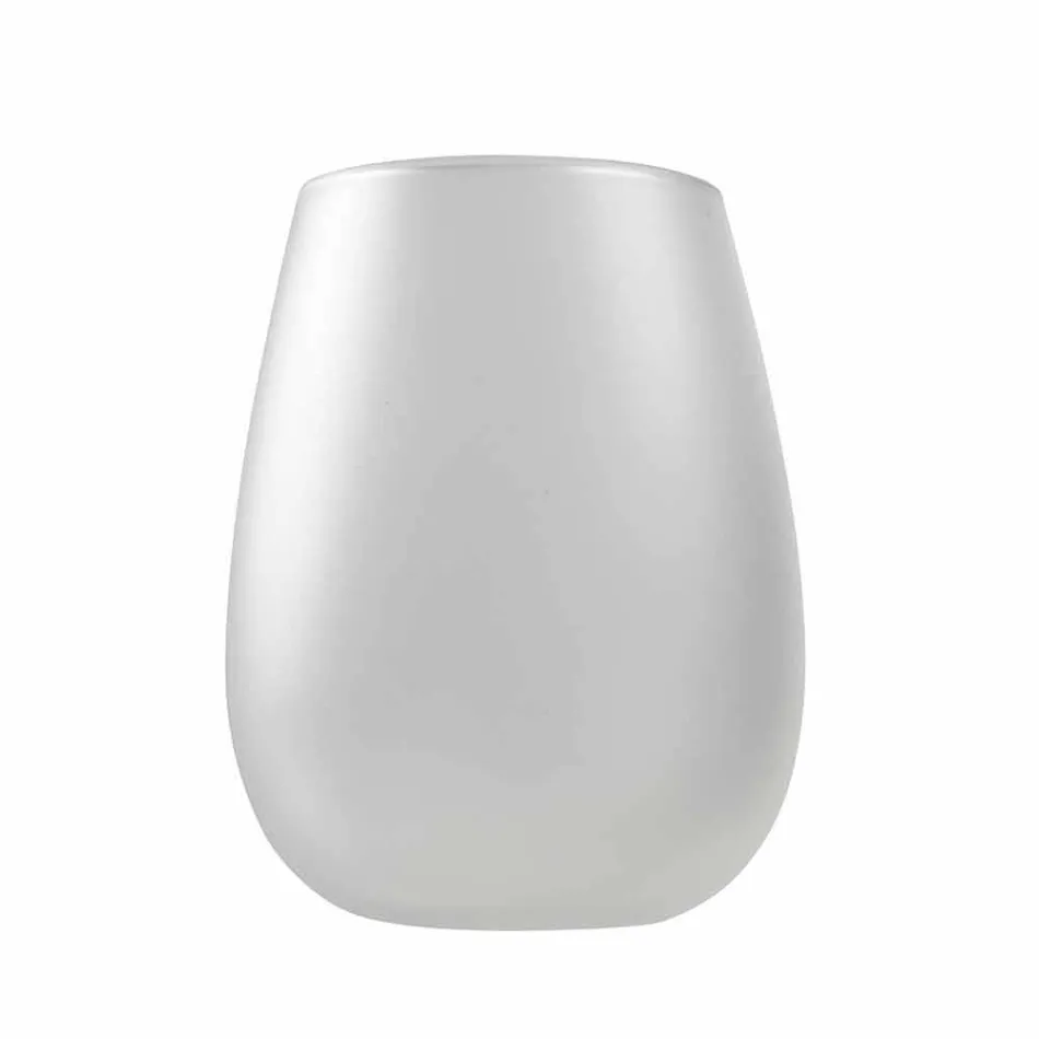 Modern Colored Glass Water Glasses Set, 12 Pieces - Rim Viadurini