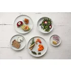 White Modern Design Porcelain Dinner Plate Set 24 Pieces - Arctic Viadurini