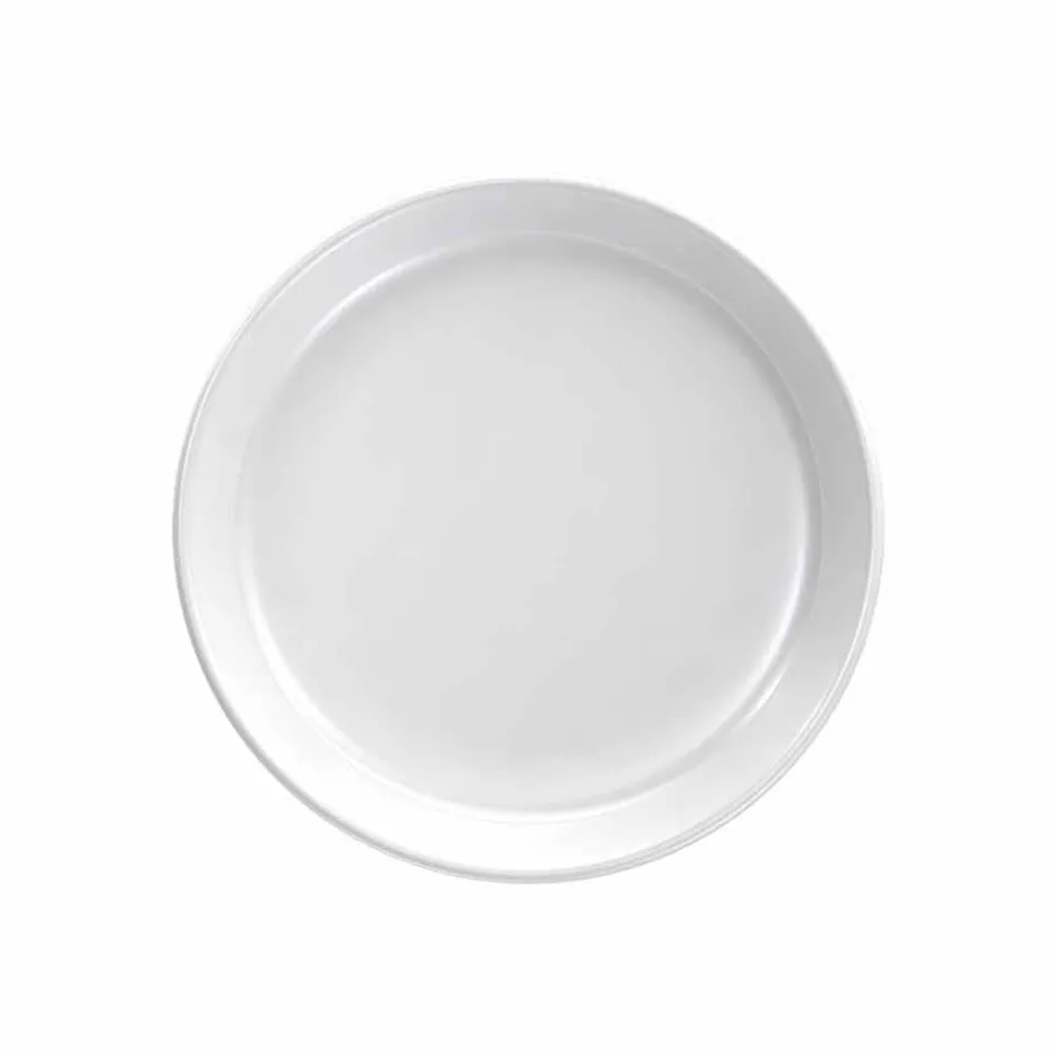 White Modern Design Porcelain Dinner Plate Set 24 Pieces - Arctic Viadurini