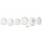 Set of 27 Elegant White Porcelain Design Plates - Gimignano Viadurini